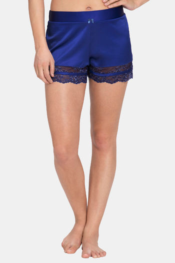 Buy Amante Adore Polyester Elastane Shorts - Blue Depths
