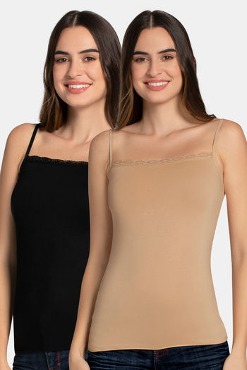 Buy Amante Modal Camisoles (Pack of 2) - Assorted