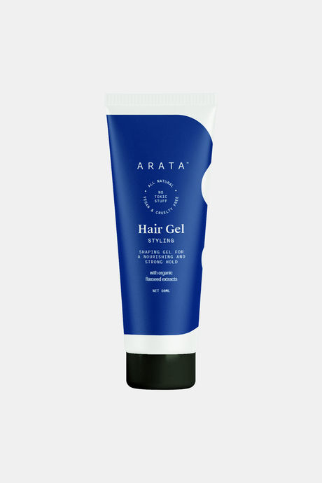 Buy Arata Zero Chemicals Natural Hair Gel for Studio Styling, Shaping,  Strong Hold and Nourishment with Organic Flaxseed and Olive Extracts for  Men/Women (50 ml) at  online | Health & Hygiene