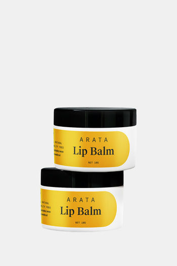 Buy Arata Natural Lip balm for dry, chapped lips with Intense Moisturizing || Power of Cardamom oil || Cocoa & Mango butter (10 g Pack of 2)