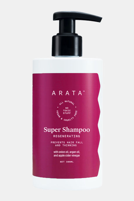 Buy Arata Natural Regenerating Anti-Hairfall Super Onion Shampoo With Apple  Cider Vinegar & Argan Oil For Men & Women || All-Natural, Vegan &  Cruelty-Free || Prevents Hairfall & Thinning (300 Ml) at