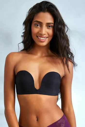 Buy Zivame Red Carpet Ready Low Back Pushup Strapless Bra- Black Online at  Low Prices in India 