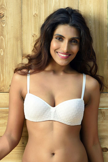 Buy Zivame Strapless Balconette Lace Bra- Ivory at Rs.895 online