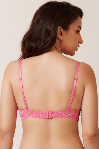 Buy Zivame Cuppa Contrast Moderate Pushup Strapless Bra- Pink with Blue at  Rs.348 online