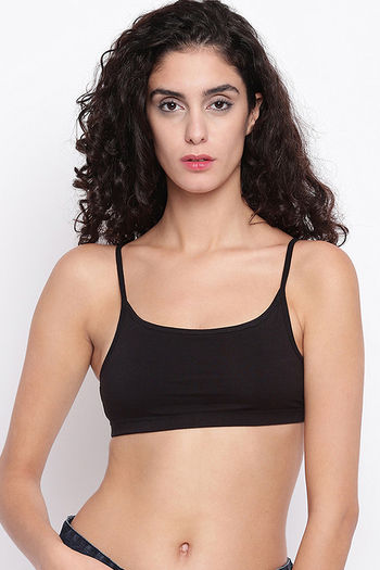Brag Teens Double Layered Wirefree Bra Black