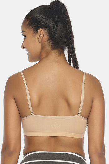 Zivame Girls Double Layered Non Wired Full Coverage Bralette - Love Pink