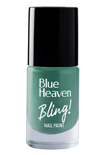 Buy Blue Heaven Bling Nail Paint Spring Green - 8 gm Online On Tata CLiQ  Palette