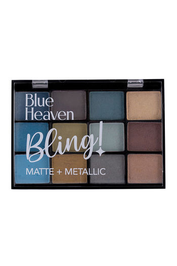 Blue Heaven 12 In 1 Bling Eyeshadow, Sorbet Pastel,  22g 