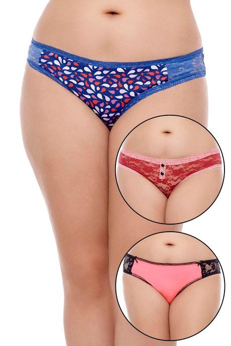 Buy Zivame Ultra Soft And Sheer Bikini Brief Pack of 3 Assorted