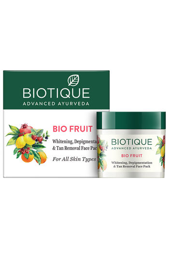 Buy Biotique Bio Fruit Whitening, Depigmentation & Tan Removal Face Pack 75 gm
