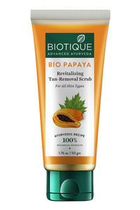 Buy Biotique Bio Papaya Revitalizing Tan Removal Scrub - All Skin Types 50 gm