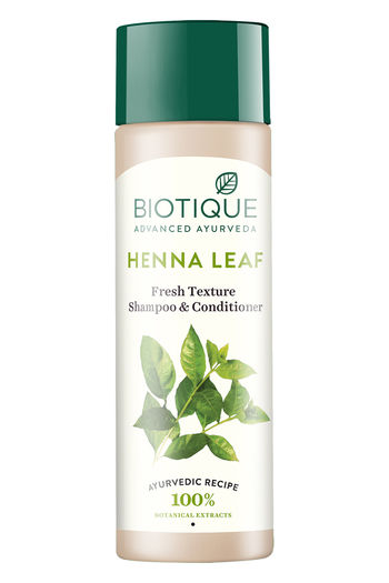 Buy Biotique Henna Leaf Fresh Texture Shampoo & Conditioner 190 ml