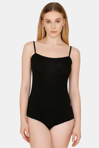Buy Bwitch Seamless Camisole With In-Built Panty - Black