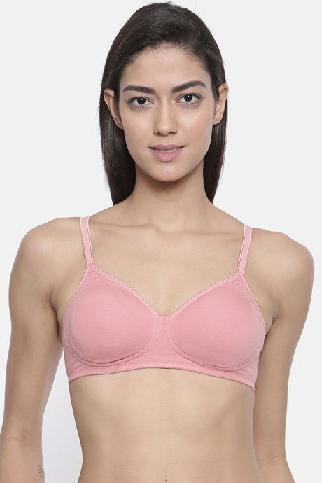 Rosaline Everyday Double Layered Non-Wired 3/4th Coverage Super Support Bra  - Anthracite2