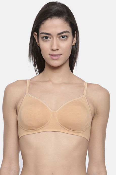 Buy Zivame True Curv Single Layered Non Wired Full Coverage Super Support  Bra - Skin at Rs.1395 online
