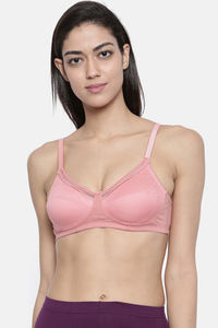 Buy BITZ Multi Section Lightly Lined Non Wired Full Coverage Super Support Bra - Mauve Glow