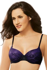 Buy Amante Lightly Padded Wired Bra - Purple