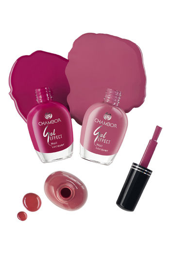 Buy Chambor Gel Effect Nail Lacquer Shiny Shades -# 0312 (3 X 10ML) at  Rs.599 online | Beauty online