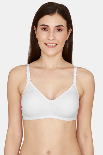 Buy College Girl Double Layered Non-Wired Medium Coverage T-Shirt Bra - White  at Rs.292 online