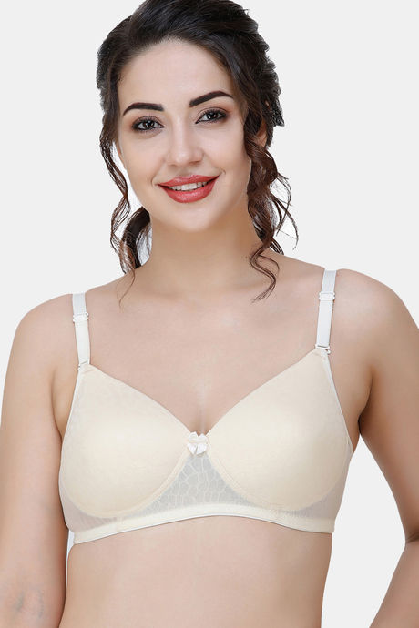SKY BEAUTY Cotton Fabric Women T-Shirt Non Padded Bra - Buy SKY BEAUTY  Cotton Fabric Women T-Shirt Non Padded Bra Online at Best Prices in India