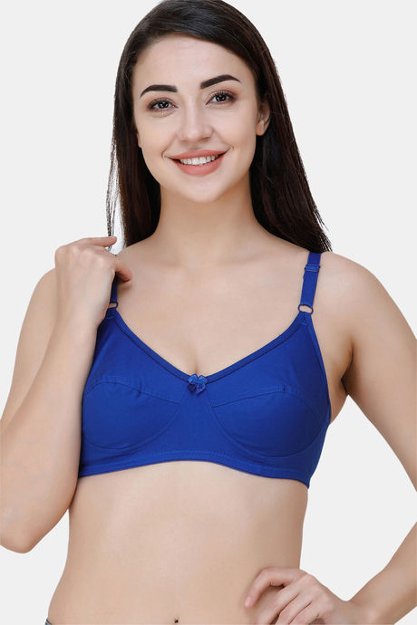 Buy A DAY OUT ROYAL BLUE NON WIRED PADDED BRA for Women Online in