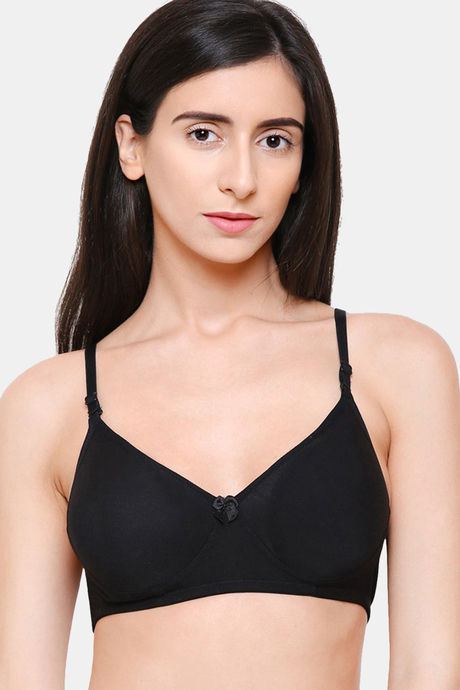 Buy College Girl Padded Non Wired Full Coverage T-Shirt Bra - Black at Rs.725  online