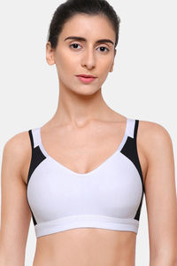 Buy College Girl Double Layered Non Wired Full Coverage Super Support Bra - White