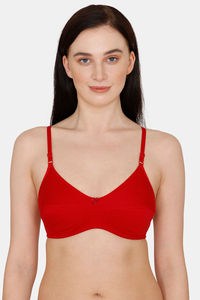 Buy Coucou Essentials Double Layered Non Wired Meidum+ Coverage T-Shirt Bra - Barbados Cherry