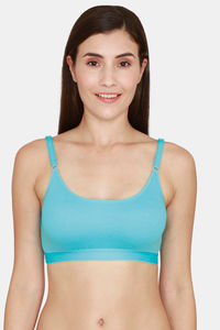 Buy Coucouc Essentials Single Layered Non-Wired  Medium+ Coverage Slip On Bra - Bachelor Butten
