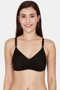 Buy Coucou Essentials Double Layered Non Wired Meidum Coverage T-Shirt Bra - Anthracite