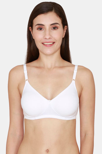 Buy Rosaline Rerooted Simplicity Padded Non Wired 3/4th Coverage Lace Bra -  Fiery Red at Rs.439 online