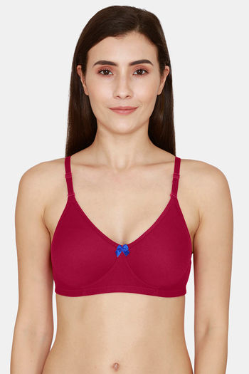 Buy Coucou Essentials Double Layered Non Wired Medium Coverage T-Shirt Bra - Magenta