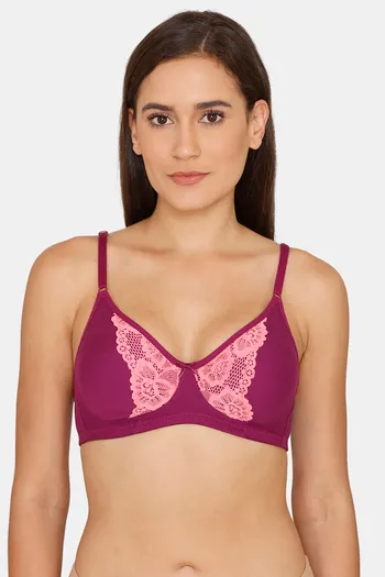 Buy Coucou Essentials Double Layered Non Wired Medium Coverage T-Shirt Bra - Dk Purple