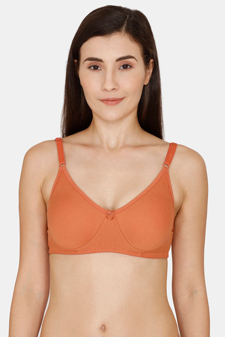 Buy Coucou Essentials Double Layered Non Wired 3/4th Coverage T-Shirt Bra -  Bare Pink at Rs.180 online