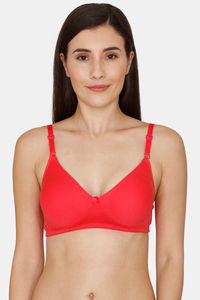 Buy Coucou Essentials Double Layered Non Wired Meidum Coverage T-Shirt Bra - Calypso Coral