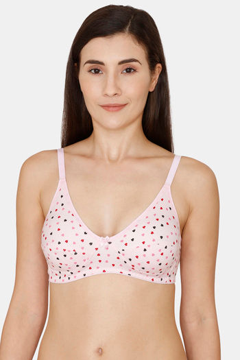 Buy Coucou Essentials Double Layered Non-Wired Medium Coverage T-Shirt Bra - Pink Lady