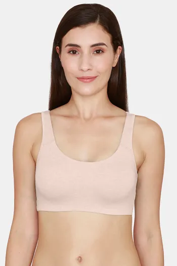 Buy Coucou Essentials Double Layered Non Wired 3/4th Coverage Slip On Bra - Pink Lady