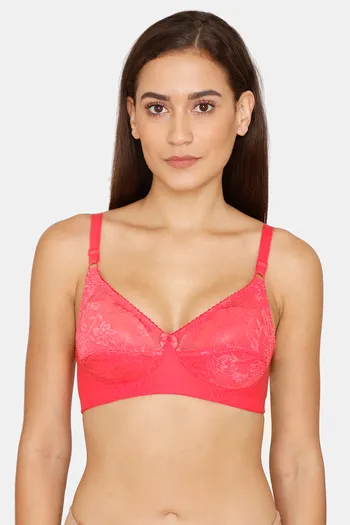 Buy Coucou Double Layered Non Wired 3/4th Coverage T-Shirt Bra - Calypso Coral