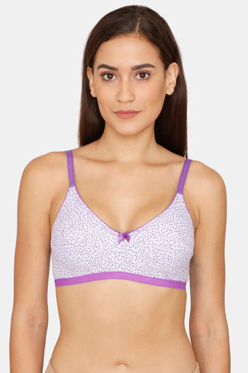Buy Coucou Essentials Double Layered Non Wired 3/4th Coverage T-Shirt Bra - Sheer Lilac