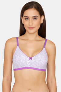 Rupa Double Layered Non-Wired Full Coverage Bra - White