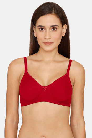 Buy Coucou Double Layered Non Wired 3/4th Coverage T-Shirt Bra - Maroon