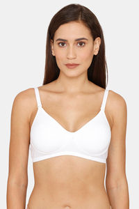 Buy Coucou Double Layered Non Wired 3/4th Coverage T-Shirt Bra - Snow White
