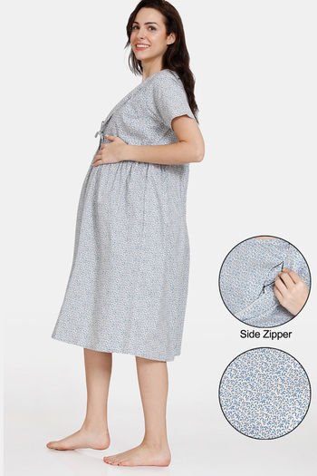 Zivame Nightdress : Buy Zivame Coucou Maternity Woven Mid Length
