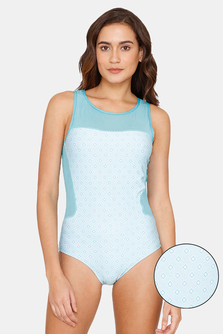 Buy Coucou Slip-On Bodysuit - Blue Radiance at Rs.675 online