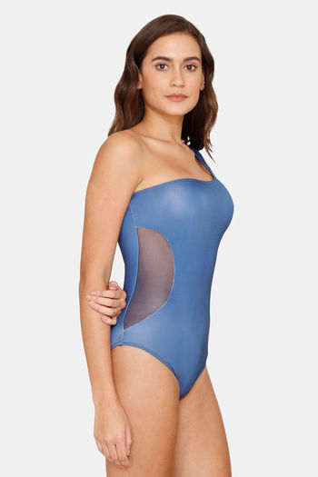 Buy Coucou Slip-On Bodysuit - Navy Peony at Rs.1035 online