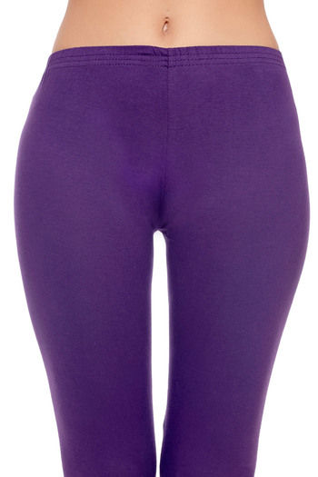 Buy Zivame Cotton Stretch Leggings - Violet at Rs.395 online