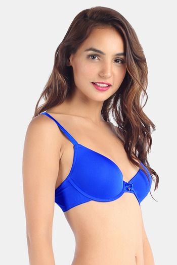 Buy Candyskin Push Up Wired Full Coverage Bra - Blue at Rs.600 online