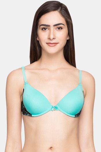 Buy Candyskin Push Up Wired Full Coverage Bra - Teal at Rs.640 online