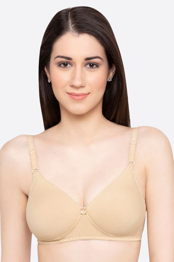 Buy Candyskin Padded Non Wired Full Coverage Super Support Bra - Beige
