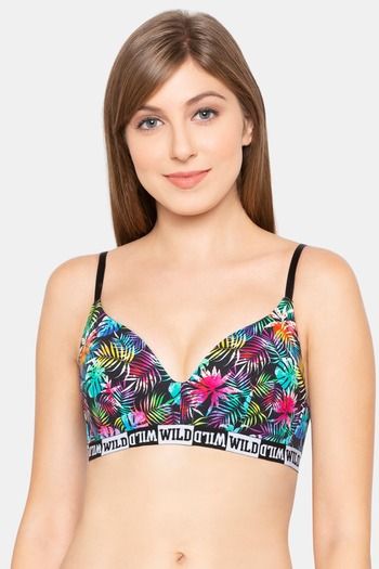 Buy Candyskin Padded Non Wired Full Coverage Super Support Bra - Rainbow